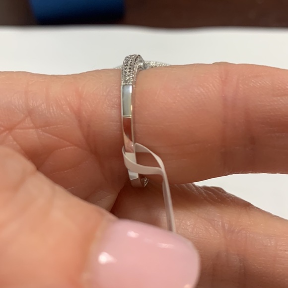 NWT RUBY STERLING SILVER & CZ Ring - Picture 5 of 6